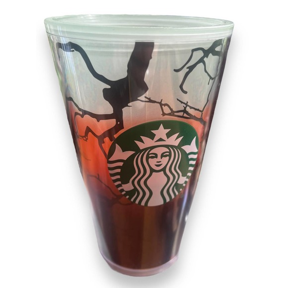 Starbucks RAVEN'S PERCH 2022 Halloween 16 oz Cold Cup *Glow in the Dark* - Picture 13 of 13